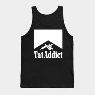 Tat Addict (White On Dark Shirts) Tank Top